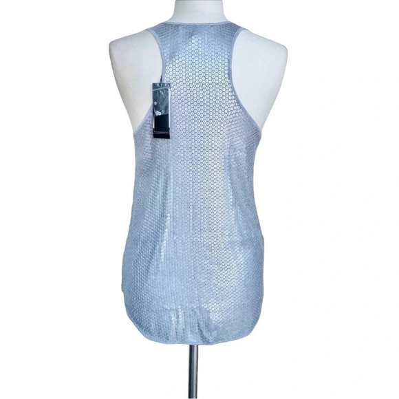 BCBGMaxAzria Women’s Size S Gray Platinum Sequin Tank Top - Picture 2 of 2